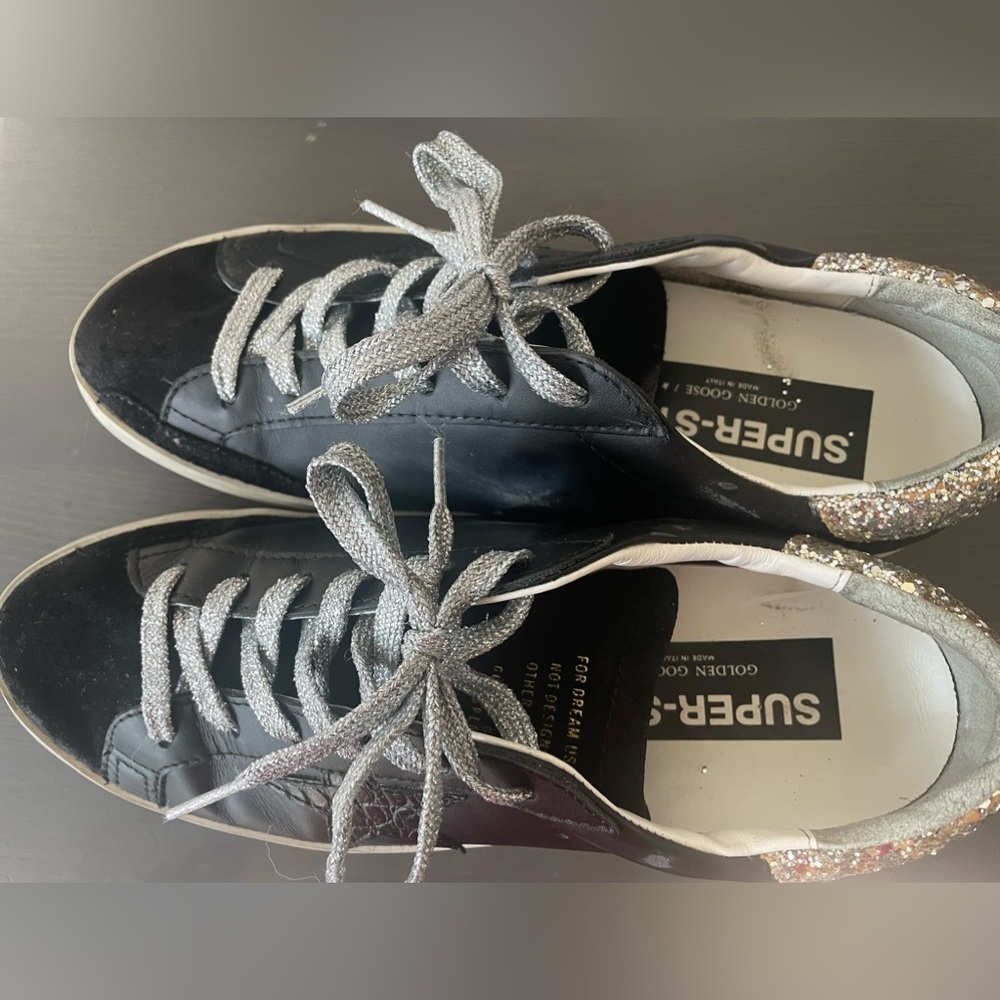 Golden Goose leather and suede sneakers.   Great Condition.